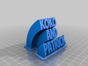 koko&patrick de la oficina personalizado 3d print model - Mito3D