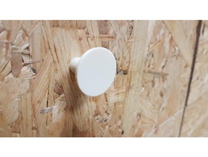 simple doorknob einfacher t rknauf replacement parts cabinet cupboard door drawer drawers einfach knauf knob schrank schrankt r schublade schubladen schubladengriff 3d print model - Mito3D