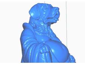 labrador buda detallada canina de la colección las esculturas el busto perro a los perros remix retriever estatua 3d print model - Mito3D