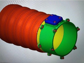 abluft-steuerung-ventil mk2 p diy abluftsystem 10cm 3d print model - Mito3D