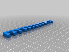 9x12mm câble peigne ordinateur personnalisé 3d print model - Mito3D