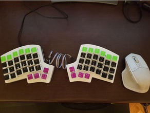 iris keyboard keycaps computer keycap mechanical 3d print model - Mito3D