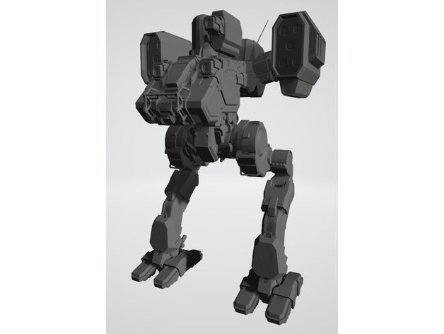 l'adjum style owens ux-1 battletech des véhicules lutter contre walker personnalisé battlemech kitbash mech mechwarrior online mini ow1 3D print model - Mito3D