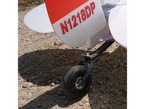 e-flite de carbono cub la cola marcha juguetes mecánicos bush plano el botón engranaje tren aterrizaje modelo avión parte rc reemplace rueda 3d print model - Mito3D