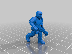 soldiers imperium - special equipment games astra militarum imperial guard warhammer 40k 3d print model - Mito3D