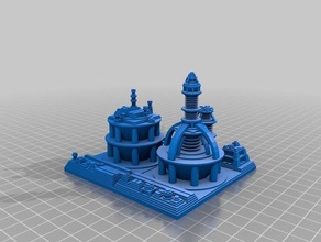 bobby's customized futuristic city builder generator art 3d print model - Mito3D