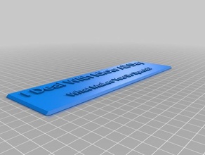 deal idiots office customized 3d print model - Mito3D