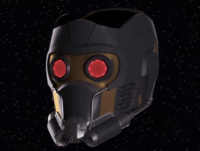 star-lord casque - les gardiens de la galaxie accessoires jeu avengers blender fin partie guardiansofthegalaxy marvel starlord 3d print model - Mito3D