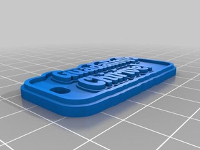 guada keychains customized 3d print model - Mito3D