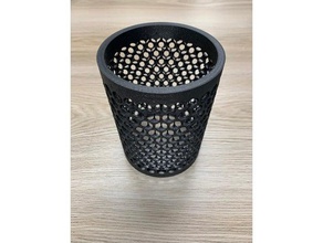 cylindrical mac pro mesh cylinder lattice 3d print model - Mito3D