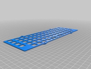 boardwalk PWB-top-mount-Platte xd60 - Elektronik Taste Tastatur Teil ersetzen 3d print model - Mito3D