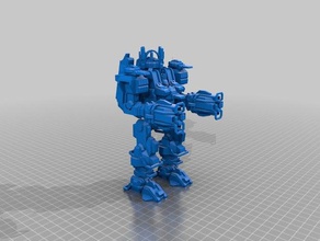king kriptor models commander mech miniature model supreme 2 walker 3d print model - Mito3D
