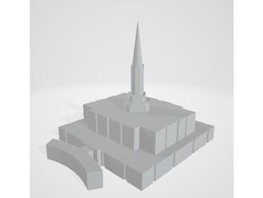 jordan river temple binalar ve yapılar 3d yazdırılabilir model tapınak 3d print model - Mito3D
