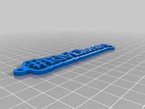 3rivlibrary i portachiavi su misura 3d print model - Mito3D