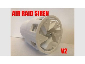 v2 brushless air raid siren electronics diy motor 3d print model - Mito3D