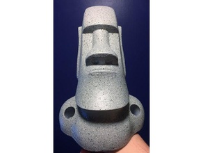 statua moai -nessuna sporgenza matita titolare office il pulsante parte sostituire 3d print model - Mito3D