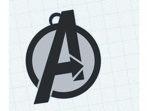 avengers necklace jewelry logo marvel 3d print model - Mito3D