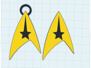 star trek command necklace badge jewelry tos st 3d print model - Mito3D