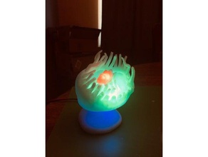 sea anemone clown fish nightlight decor animal diy lamp led light marine plant 3d print model - Mito3D