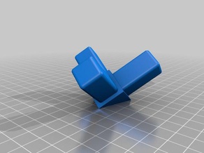 2mm thickness 20x20 tube corner bracket parts customized 3d print model - Mito3D