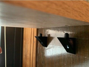 shelf bracket screw household holder mount mounting support 3d print model - Mito3D