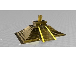 mayan pyramid pencil holder learning extruder stop tech tech-1 x-axis x-one x-one2 3d print model - Mito3D