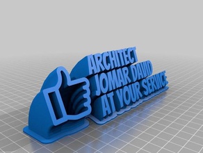3d text sweep jomar office customized 3d print model - Mito3D
