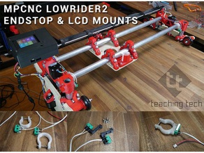 mpcnc lowrider2 endstop electronics case mounts machine tools lowrider add-on teaching tech 3d print model - Mito3D