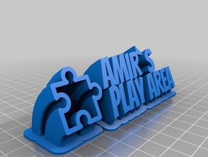 amir's play area customized 3d print model - Mito3D