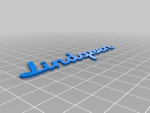 lindgren personalizado 3d print model - Mito3D