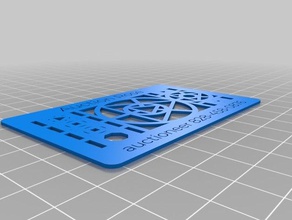 auction rose customized business card signs & logos 3d print model - Mito3D