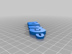 guada - isim Anahtarlık keyfob özelleştirilmiş 3d print model - Mito3D