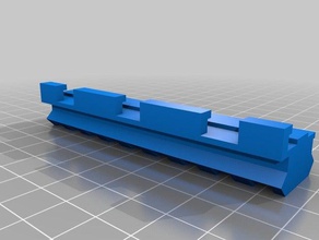 nerf picatinny rail conversor esporte & ao ar livre blaster mod 3d print model - Mito3D