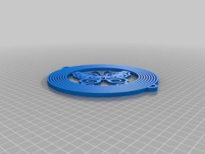kelebek rüzgar Çanı - schmetterling windspiel sanat alanında dur tech tech-1 x-ekseni x-one x-one2 3d print model - Mito3D