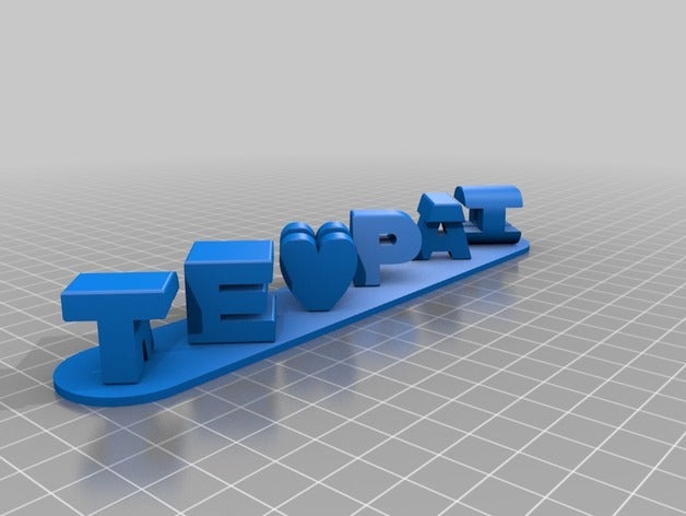 pai renato signs & logos customized 3D print model - Mito3D