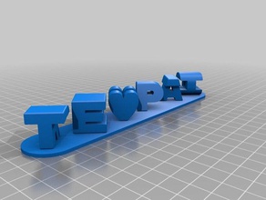 pai renato sinais e logotipos personalizado 3d print model - Mito3D