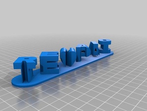 pai renato 2 signos y logotipos personalizado 3d print model - Mito3D