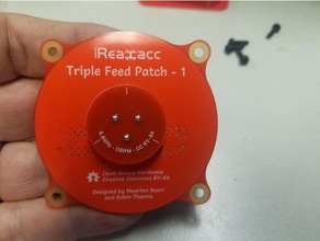 58 ghz triple feed patch antenna cover r c vehicles extruder stop tech tech-1 x-axis x-one x-one2 3d print model - Mito3D
