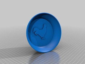 chicken feeding bowl pets plate 3d print model - Mito3D