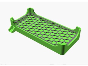 paramétrique éponge titulaire cuisine et salle à manger lit de vidange hex hexagone le évier l'éponge support bobine stand 3d print model - Mito3D