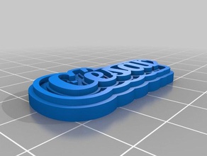 cesar keychains customized 3d print model - Mito3D