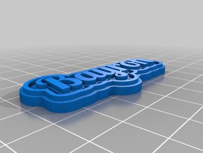 bayron keychains customized 3d print model - Mito3D