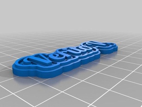 verito v keychains customized 3d print model - Mito3D