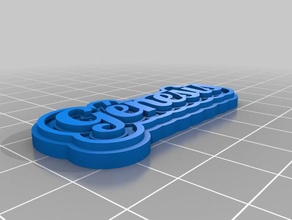 genesis Anahtarlık özelleştirilmiş 3d print model - Mito3D