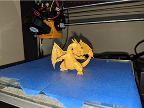 charizard - no base plate creatures extruder stop tech tech-1 x-axis x-one x-one2 3d print model - Mito3D
