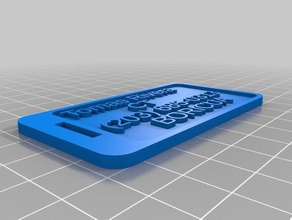il mio personalizzato tag bagagli kofferanh dito completamente monete & distintivi su misura 3d print model - Mito3D