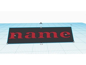 name plaque 3d printing extruder stop tech tech-1 x-axis x-one x-one2 3d print model - Mito3D