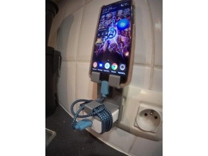 support de prise charge smartphone huawei téléphone mobile en station soutien 3d print model - Mito3D