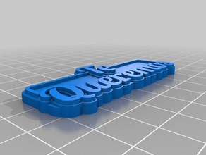 te quermos1 Anahtarlık özelleştirilmiş 3d print model - Mito3D