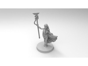 imperial guard sorceress toy & game accessories 40k astra dnd mage militarum minis psyker sorcerer warhammer 3d print model - Mito3D